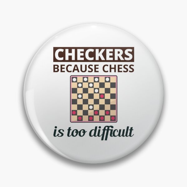 Item preview, Checkers Draughts Strategy Board Games Funny designed and sold by TastefulTees.