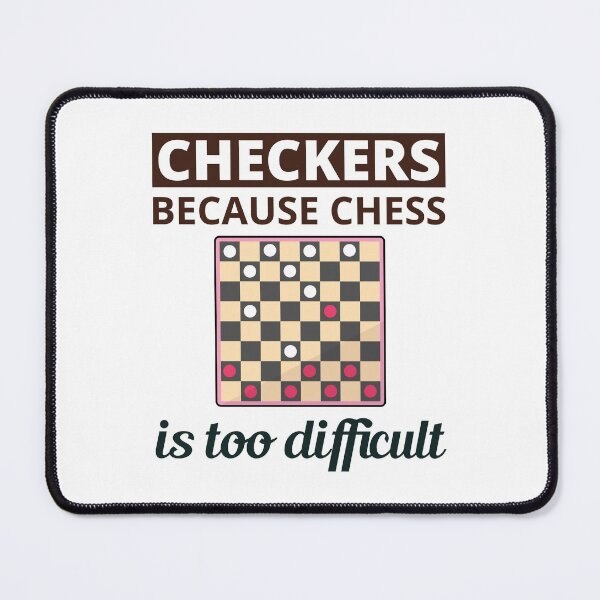 Item preview, Checkers Draughts Strategy Board Games Funny designed and sold by TastefulTees.