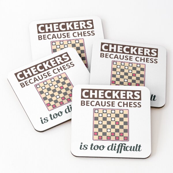 Item preview, Checkers Draughts Strategy Board Games Funny designed and sold by TastefulTees.