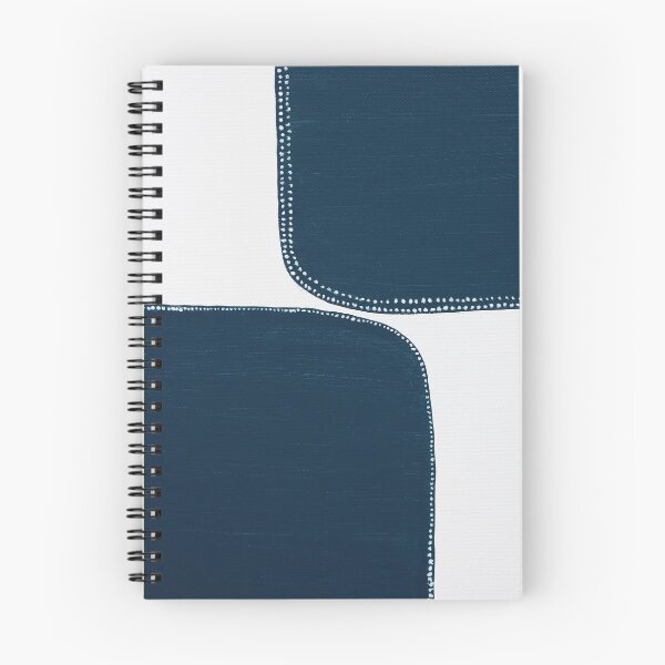 Item preview, Abstract Painting - Blue and White  Color Block - White Dots  by Ingrid Beddoes designed and sold by Ingrid Beddoes Photography.