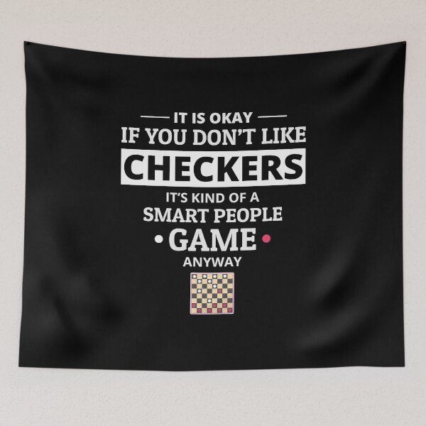 Item preview, Checkers Draughts Strategy Board Games Funny designed and sold by TastefulTees.