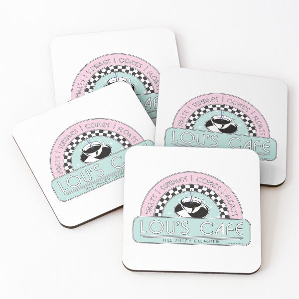 Item preview, Lou's Café, Hill Valley. On White. Back To The Future Movie designed and sold by PrintStopStudio.