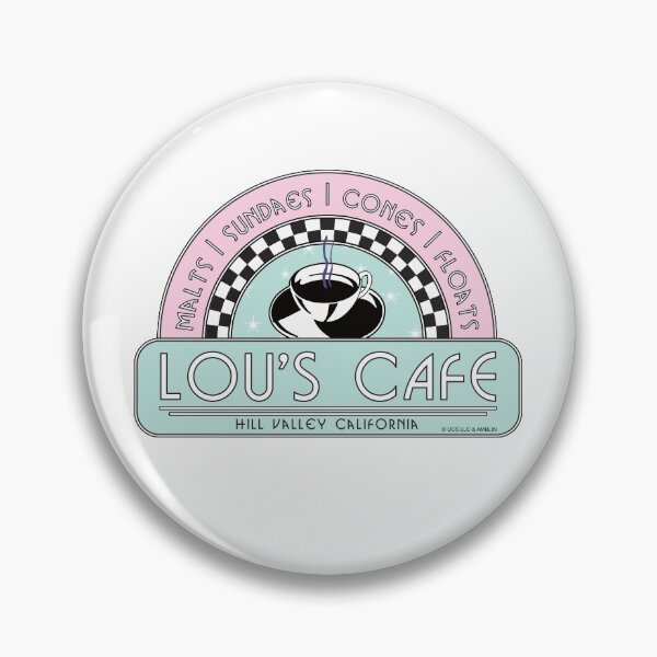 Item preview, Lou's Café, Hill Valley. On White. Back To The Future Movie designed and sold by PrintStopStudio.