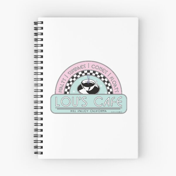 Item preview, Lou's Café, Hill Valley. On White. Back To The Future Movie designed and sold by PrintStopStudio.