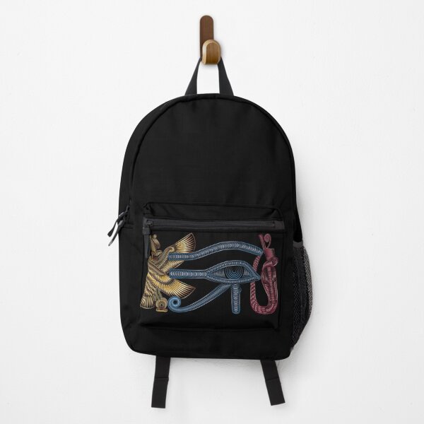 Item preview, Eye of Ra with bird and snake Gold Blue Red designed and sold by hockeng.
