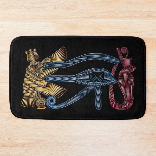 Item preview,  Eye of Ra with bird and snake Gold Blue Red designed and sold by hockeng.