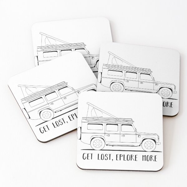 Item preview, Get lost, explore more 4x4 designed and sold by landscapeworlds.