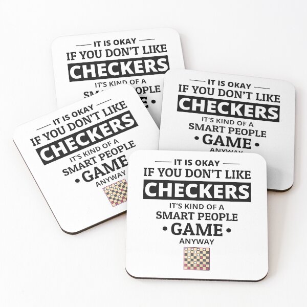 Item preview, Checkers Draughts Strategy Board Games Funny designed and sold by TastefulTees.