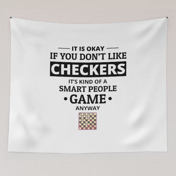 Item preview, Checkers Draughts Strategy Board Games Funny designed and sold by TastefulTees.
