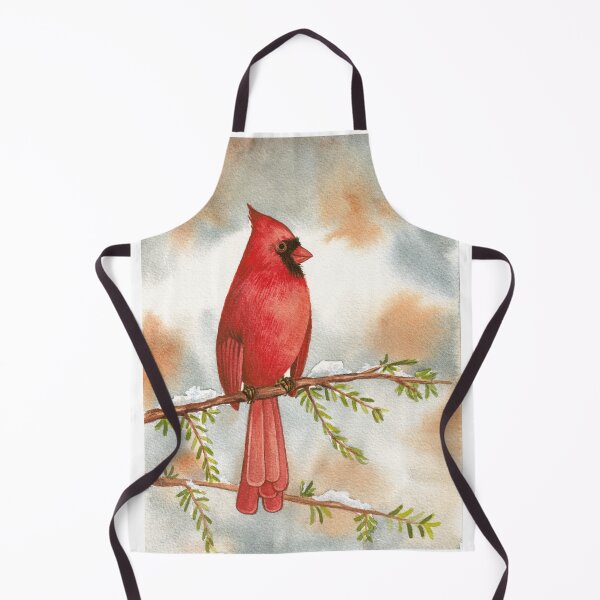Item preview, Red cardinal watercolor designed and sold by Kaoryn Chan.