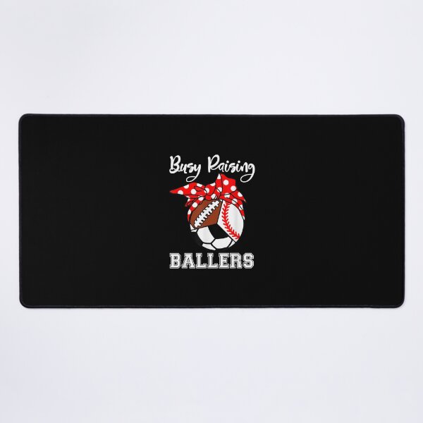 Item preview, Busy Raising Ballers Funny Baseball Football Soccer Mom designed and sold by TammyFlanery.