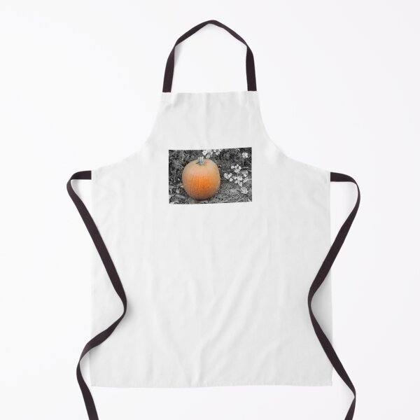 Item preview, Autumn Orange Pumpkin with Daisies Focal Black and White designed and sold by JariHawk.