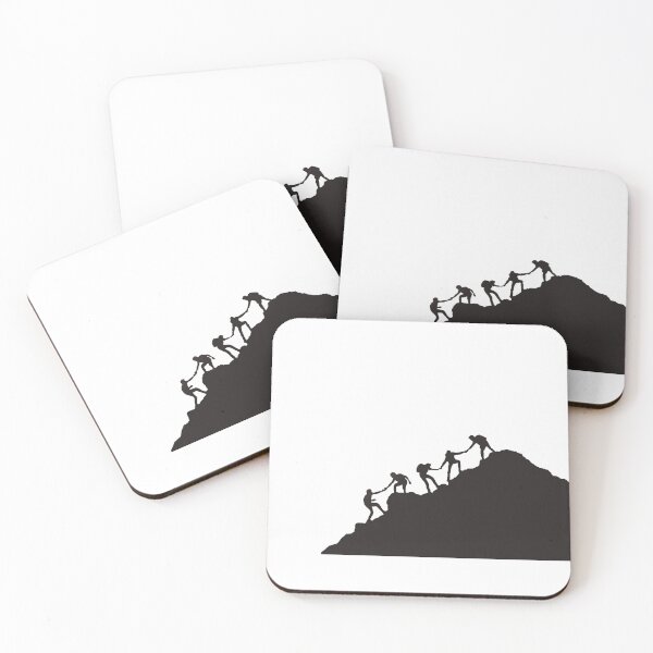 Item preview, friend mountain climbing designed and sold by Worldofdesign1.