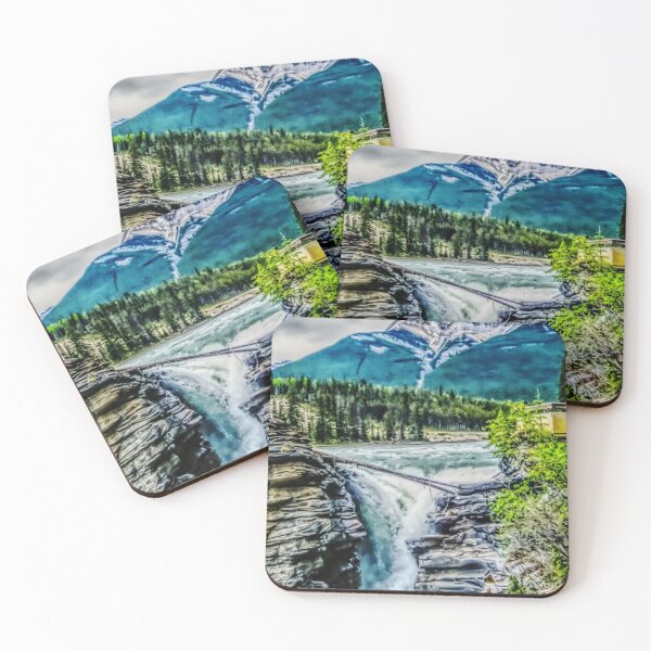 Item preview, Waterfall and Fallen Log, Vintage Rustic Painting designed and sold by ACC .