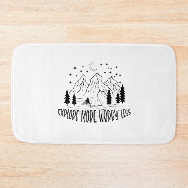 Item preview, Explore more, worry less, camping designed and sold by landscapeworlds.
