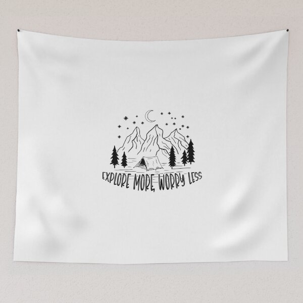 Item preview, Explore more, worry less, camping designed and sold by landscapeworlds.