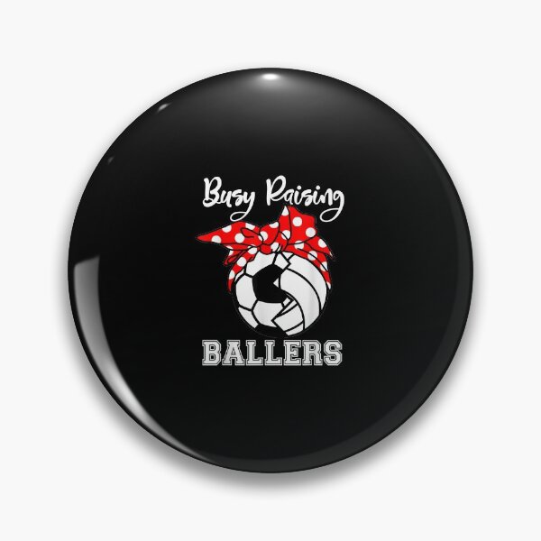 Item preview, Busy Raising Ballers Funny Soccer Volleyball Mom designed and sold by TammyFlanery.