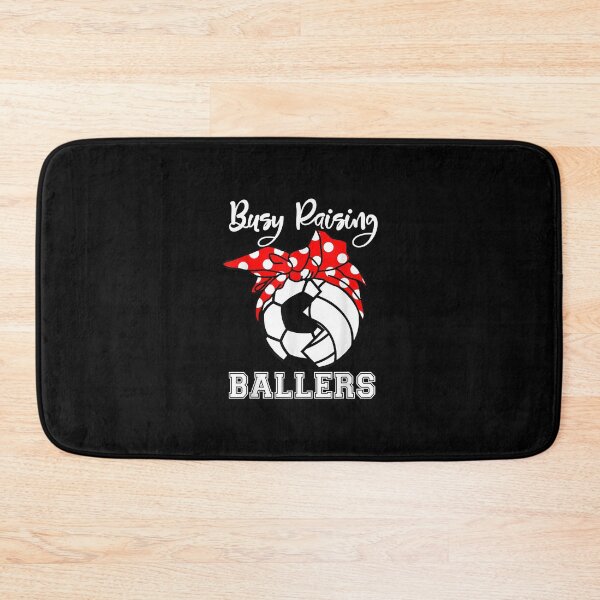 Item preview, Busy Raising Ballers Funny Soccer Volleyball Mom designed and sold by TammyFlanery.
