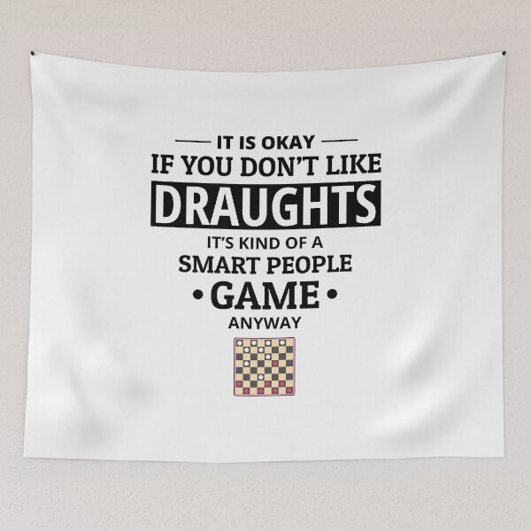 Item preview, Checkers Draughts Strategy Board Games Funny designed and sold by TastefulTees.