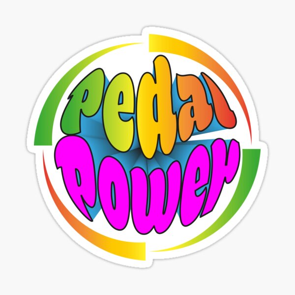 Pedal Power Sticker