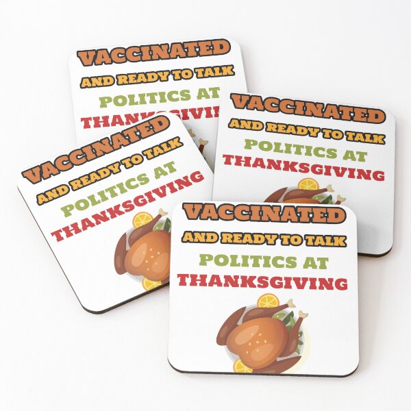 Artikelvorschau, geimpft und bereit, an Thanksgiving über Politik zu sprechen entworfen und verkauft von alucardstore.