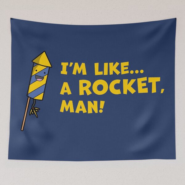 Item preview, Cartoon Fireworks Rocket, Man designed and sold by Phil Tessier Too.