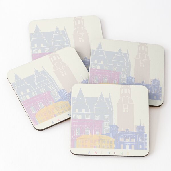 Item preview, Aalborg skyline poster soft color designed and sold by paulrommer.