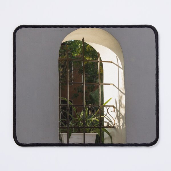 Item preview, Peeking Through the Garden Fence Window - Geometric Bars and Shadows designed and sold by Georgia Mizuleva.