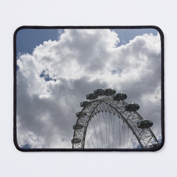 Item preview, Silver, Blue and White - the London Eye Against Dramatic Sky designed and sold by Georgia Mizuleva.