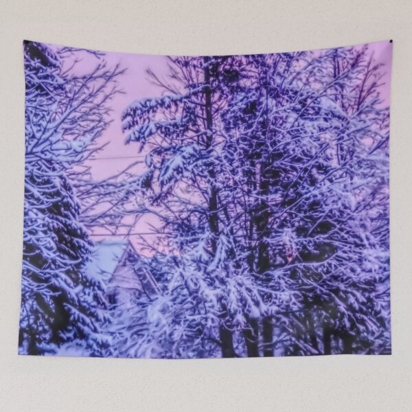 Item preview, Snowy Country Sunrise, Atmospheric Vintage Painting designed and sold by ACC .