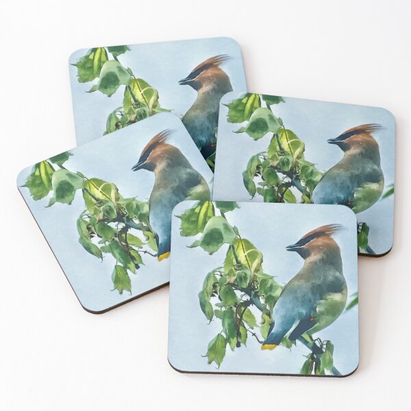 Item preview, Cedar Waxwing Watercolor Painting designed and sold by Zurickdesigns.