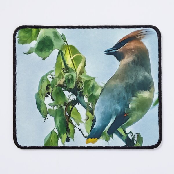Item preview, Cedar Waxwing Watercolor Painting designed and sold by Zurickdesigns.