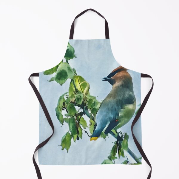 Item preview, Cedar Waxwing Watercolor Painting designed and sold by Zurickdesigns.