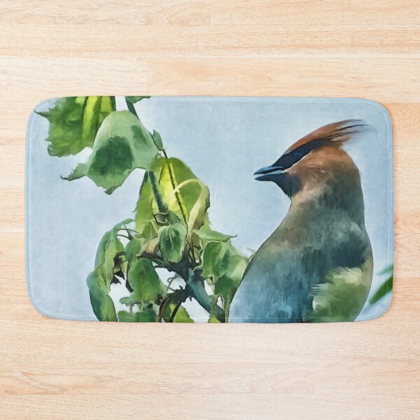 Item preview, Cedar Waxwing Watercolor Painting designed and sold by Zurickdesigns.