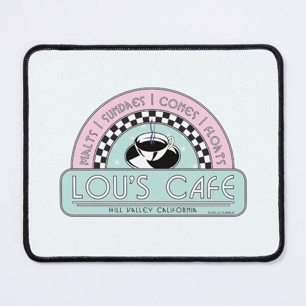 Item preview, Lou's Café, Hill Valley. On Blue. Back To The Future Movie designed and sold by PrintStopStudio.