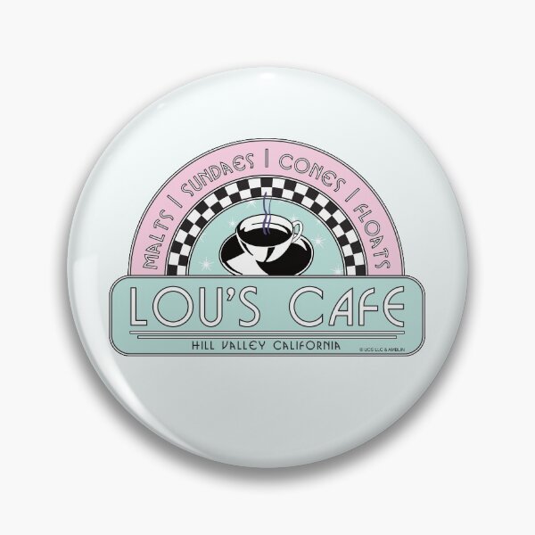 Item preview, Lou's Café, Hill Valley. On Blue. Back To The Future Movie designed and sold by PrintStopStudio.