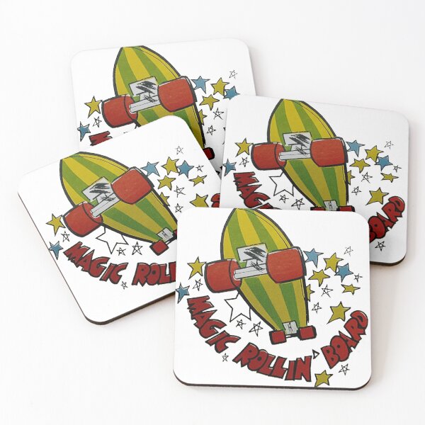 Item preview, Magic rollin board, retro skateboard t shirt design  designed and sold by Retro80sskate.