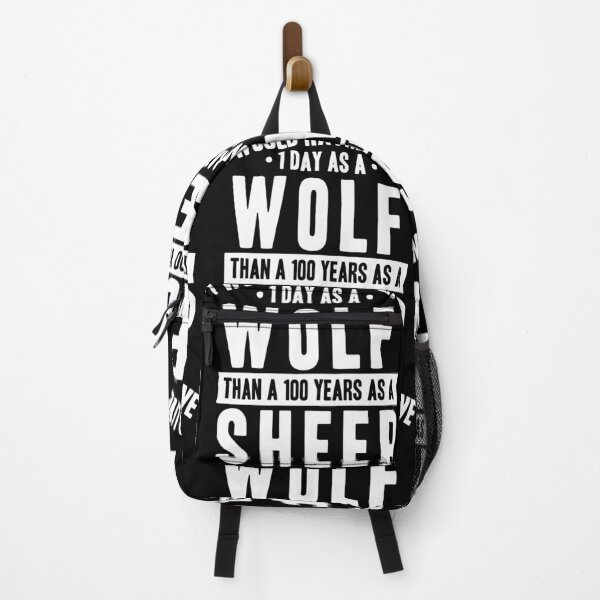 Item preview, I WOULD RATHER LIVE 1 DAY AS A WOLF THAN A 100 YEARS AS A SHEEP designed and sold by CRINGEWORTHY TEES.