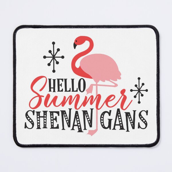 Item preview, Hello Summer Shenan Gans Funny Swan Love Valentine Summer Gift Art Design Happy Life Apparel Essential Motivation Inspiration Joy Mood designed and sold by DesignByHeartUK.