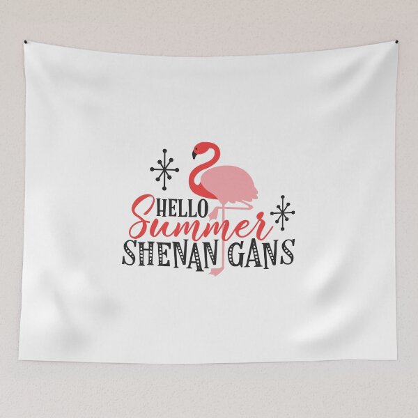 Item preview, Hello Summer Shenan Gans Funny Swan Love Valentine Summer Gift Art Design Happy Life Apparel Essential Motivation Inspiration Joy Mood  designed and sold by DesignByHeartUK.