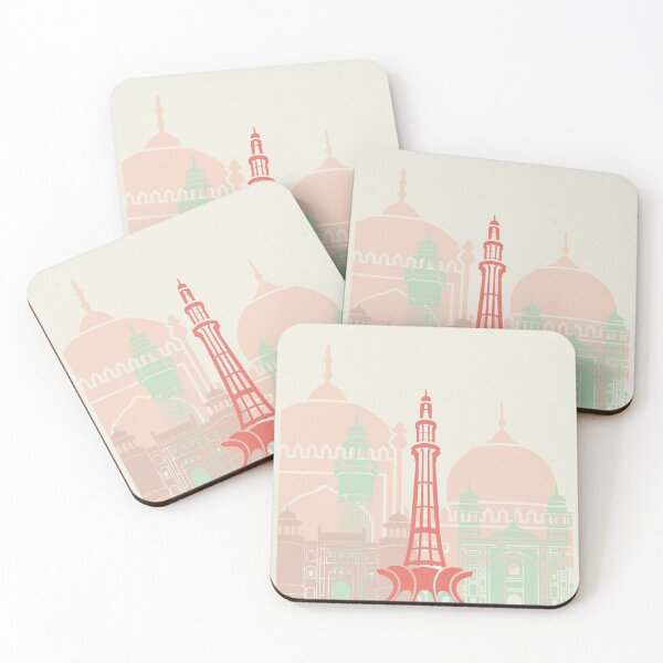 Item preview, Lahore skyline poster soft color designed and sold by paulrommer.
