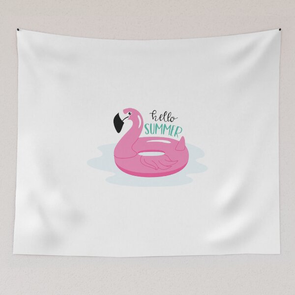 Item preview, Hello Summer Fun Shenan Gans Funny Swan Love Valentine Summer Gift Art Design Happy Life Apparel Essential Motivation Inspiration Joy Mood  designed and sold by DesignByHeartUK.