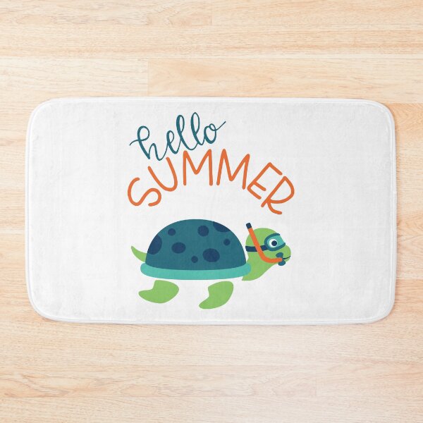Item preview, Hello Summer Underwater Swim Turtle Funny Swan Love Valentine Summer Gift Art Design Happy Life Apparel Essential Motivation Inspiration Joy Mood  designed and sold by DesignByHeartUK.