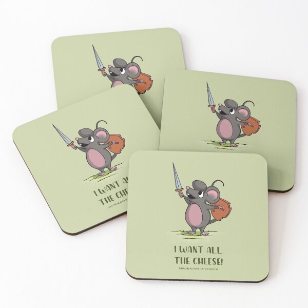 Item preview, I Want All The Cheese - Cheese Soldier Mouse designed and sold by MelissaSueStore.