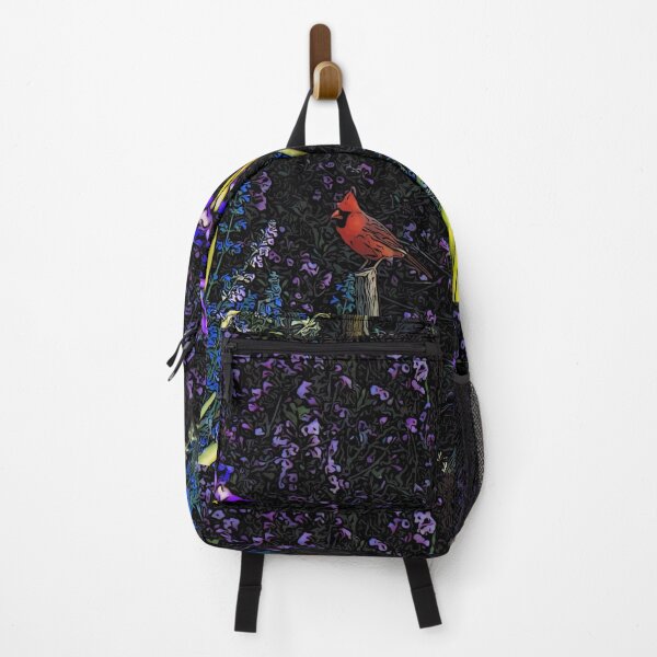 Item preview, Cardinal with Spring Flowers Pop Art designed and sold by Zurickdesigns.