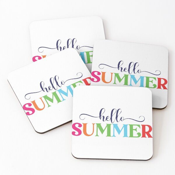 Item preview, Hello Summer Fun rainbow Shenan Gans Funny Swan Love Valentine Summer Gift Art Design Happy Life Apparel Essential Motivation Inspiration Joy Mood  designed and sold by DesignByHeartUK.