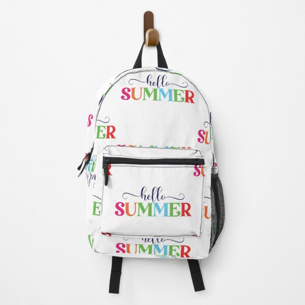 Item preview, Hello Summer Fun rainbow Shenan Gans Funny Swan Love Valentine Summer Gift Art Design Happy Life Apparel Essential Motivation Inspiration Joy Mood designed and sold by DesignByHeartUK.