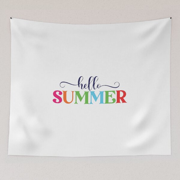 Item preview, Hello Summer Fun rainbow Shenan Gans Funny Swan Love Valentine Summer Gift Art Design Happy Life Apparel Essential Motivation Inspiration Joy Mood  designed and sold by DesignByHeartUK.