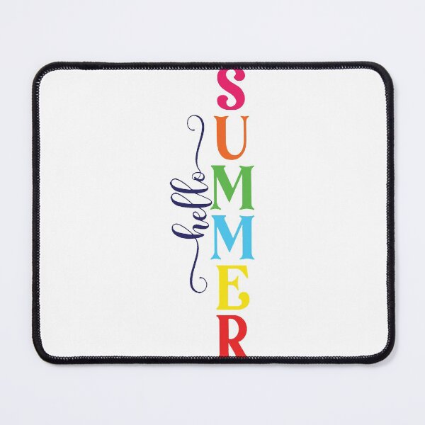 Item preview, Hello Summer Fun rainbow Shenan Gans Funny Swan Love Valentine Summer Gift Art Design Happy Life Apparel Essential Motivation Inspiration Joy Mood designed and sold by DesignByHeartUK.