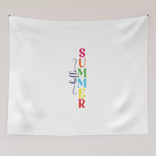 Item preview, Hello Summer Fun rainbow Shenan Gans Funny Swan Love Valentine Summer Gift Art Design Happy Life Apparel Essential Motivation Inspiration Joy Mood  designed and sold by DesignByHeartUK.
